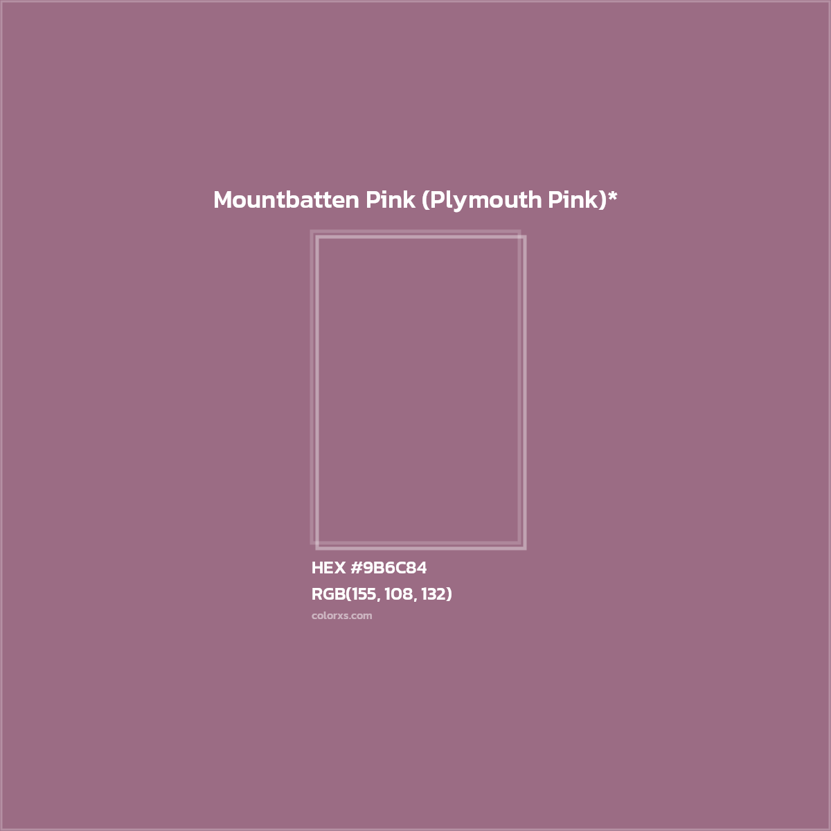 HEX #9B6C84 Color Name, Color Code, Palettes, Similar Paints, Images