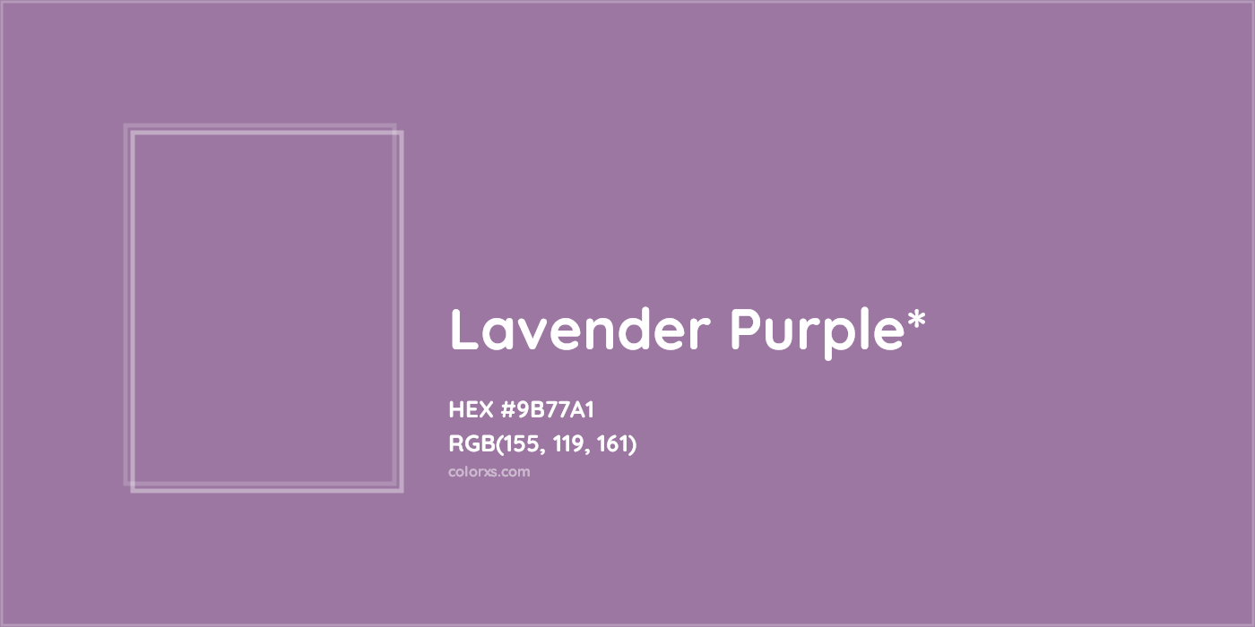 HEX #9B77A1 Color Name, Color Code, Palettes, Similar Paints, Images