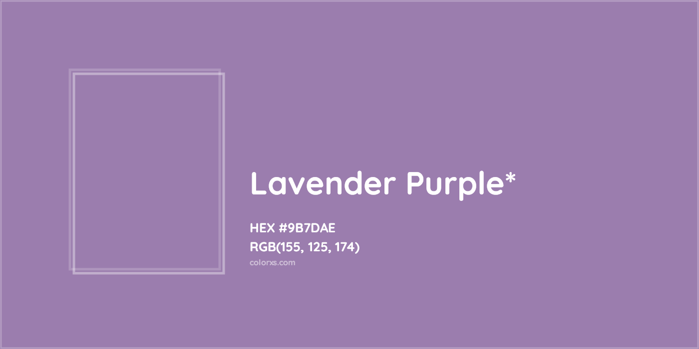 HEX #9B7DAE Color Name, Color Code, Palettes, Similar Paints, Images