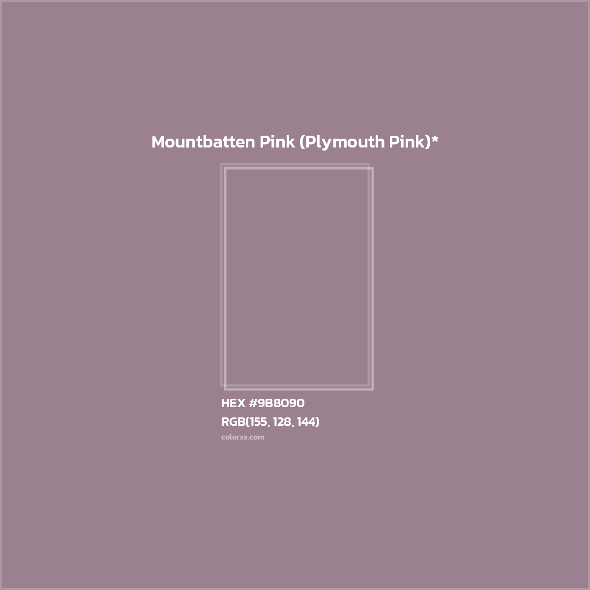 HEX #9B8090 Color Name, Color Code, Palettes, Similar Paints, Images