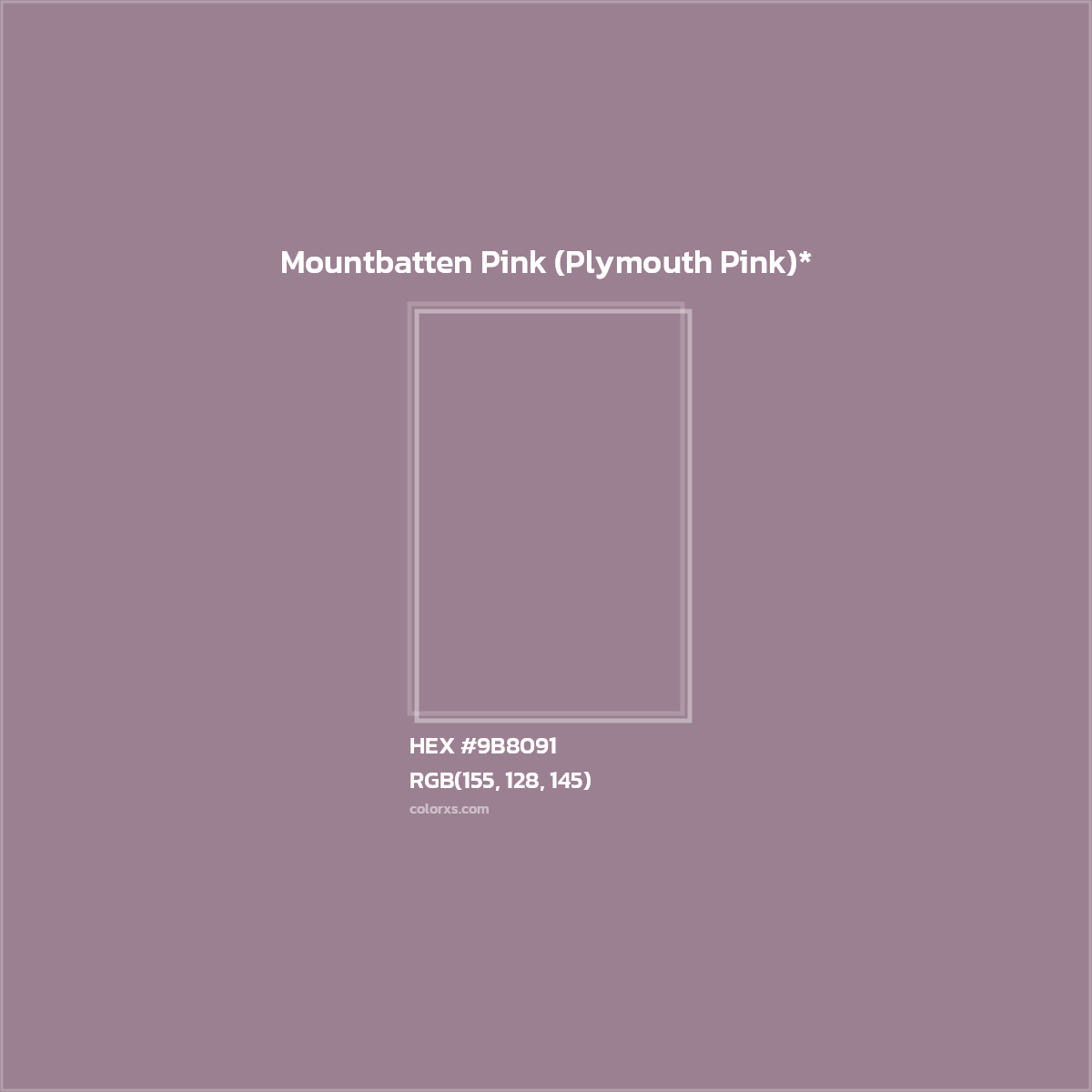 HEX #9B8091 Color Name, Color Code, Palettes, Similar Paints, Images