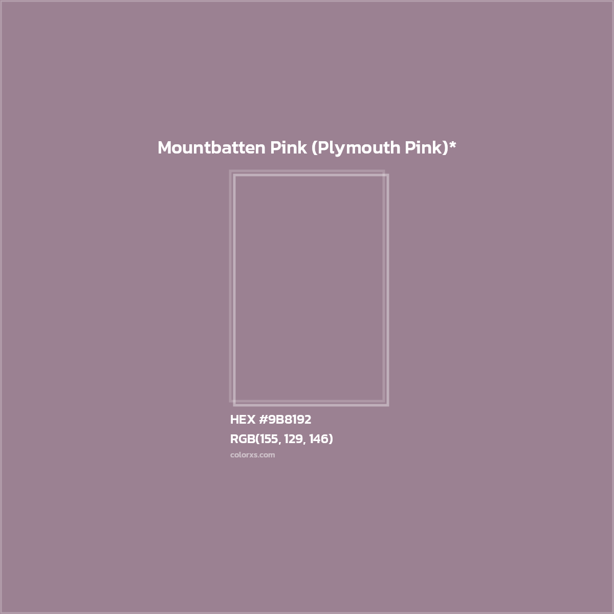 HEX #9B8192 Color Name, Color Code, Palettes, Similar Paints, Images
