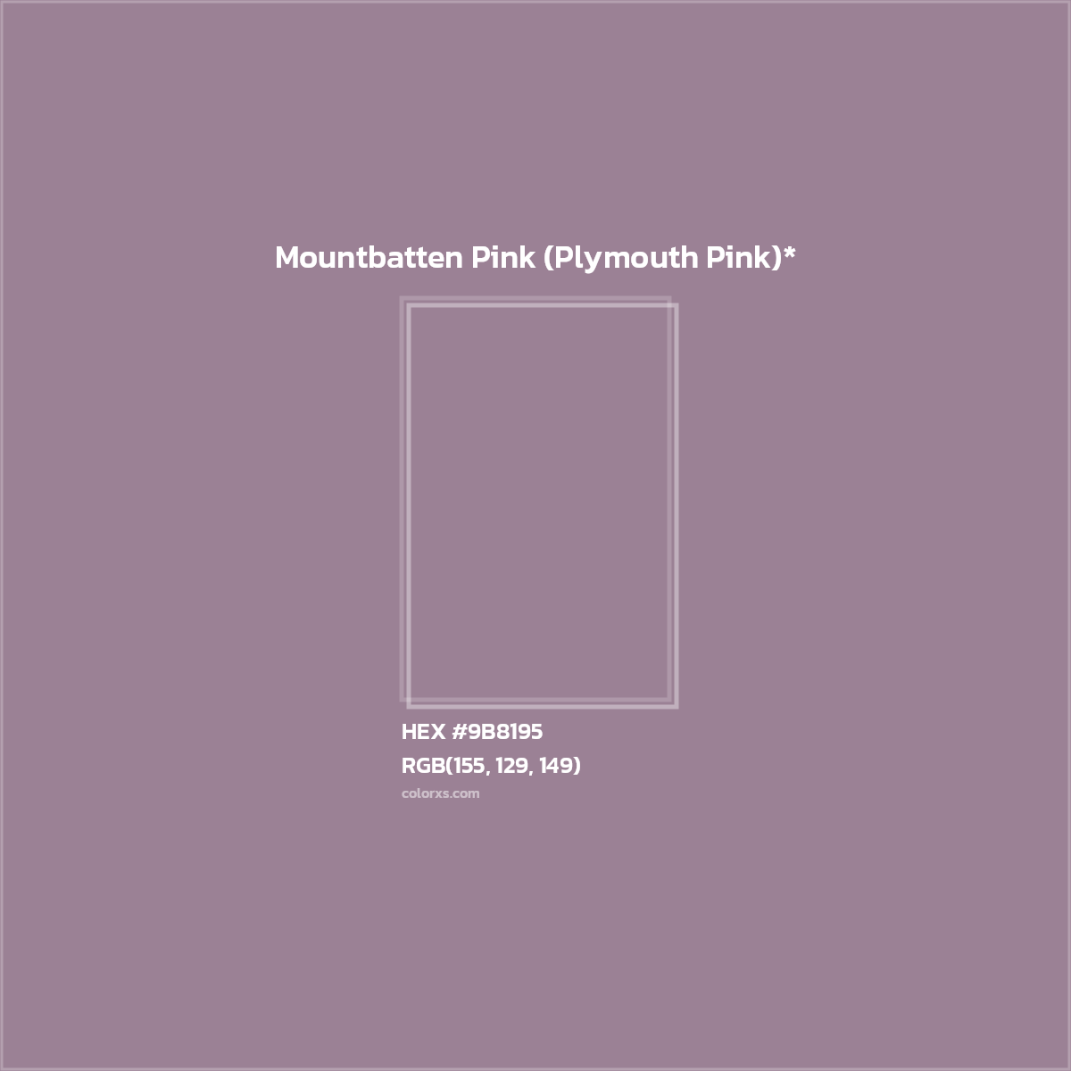 HEX #9B8195 Color Name, Color Code, Palettes, Similar Paints, Images