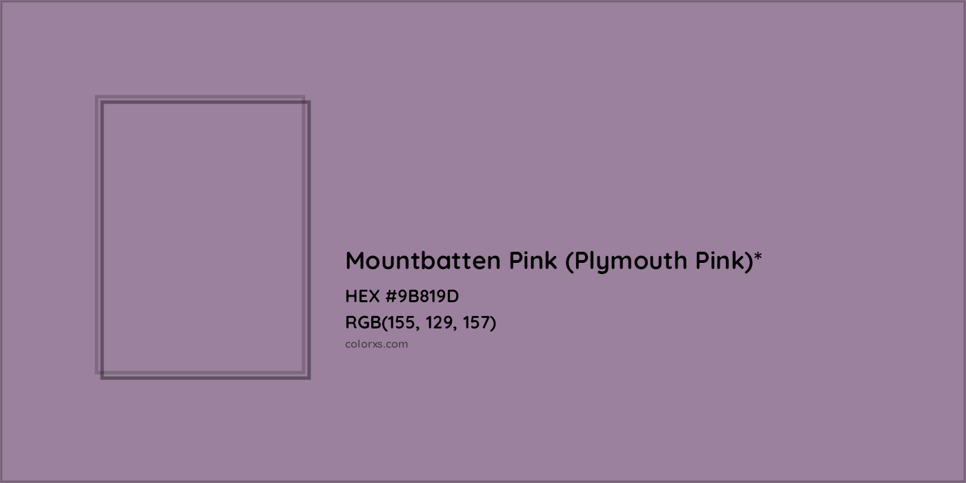 HEX #9B819D Color Name, Color Code, Palettes, Similar Paints, Images