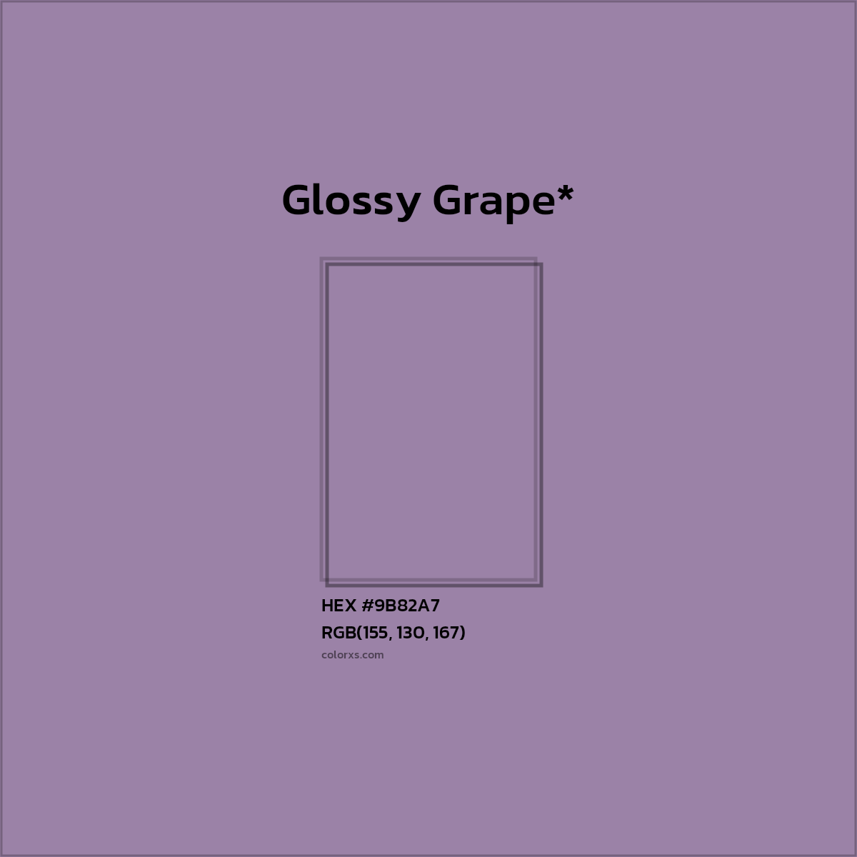 HEX #9B82A7 Color Name, Color Code, Palettes, Similar Paints, Images