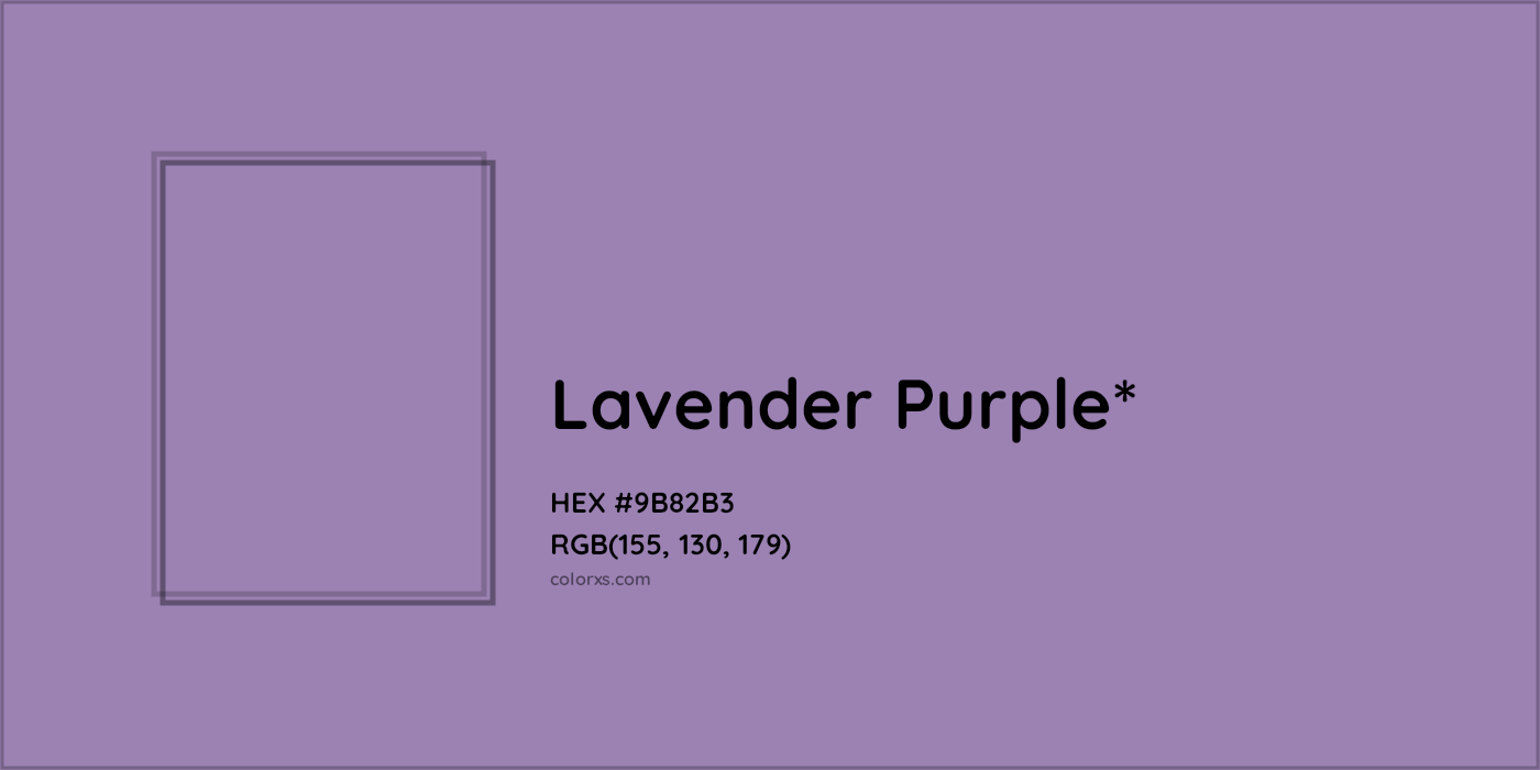 HEX #9B82B3 Color Name, Color Code, Palettes, Similar Paints, Images