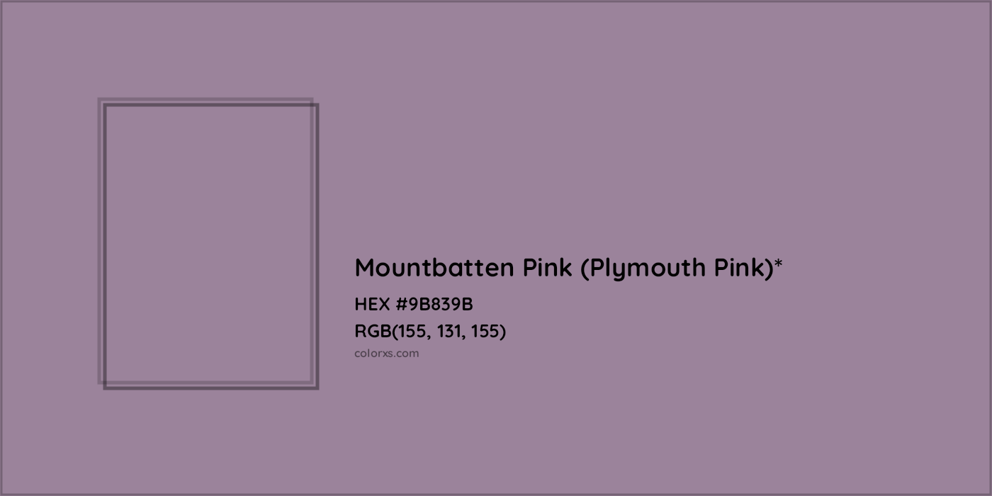 HEX #9B839B Color Name, Color Code, Palettes, Similar Paints, Images