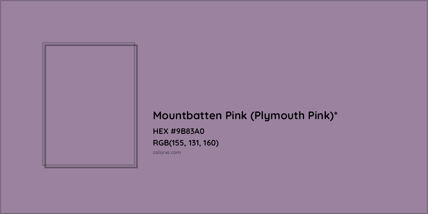 HEX #9B83A0 Color Name, Color Code, Palettes, Similar Paints, Images