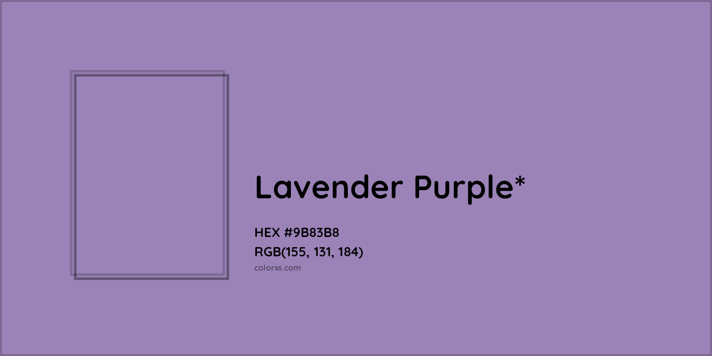 HEX #9B83B8 Color Name, Color Code, Palettes, Similar Paints, Images