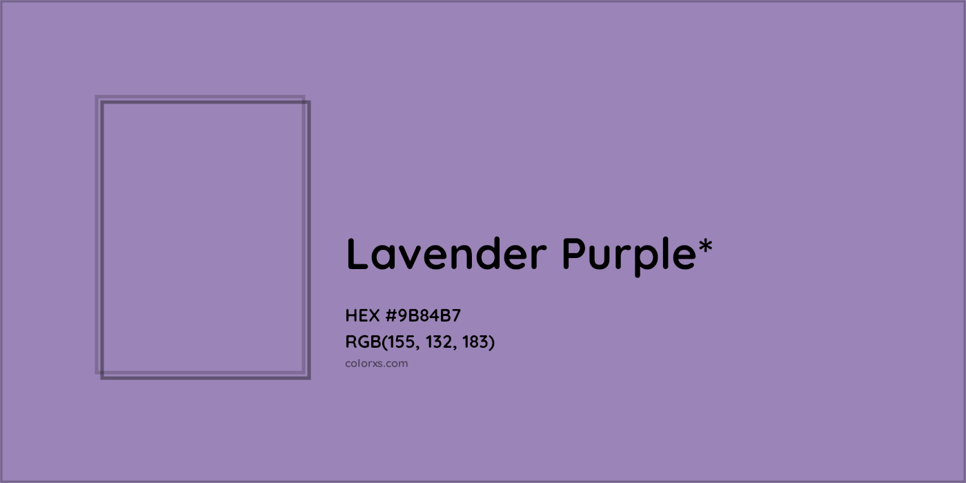 HEX #9B84B7 Color Name, Color Code, Palettes, Similar Paints, Images