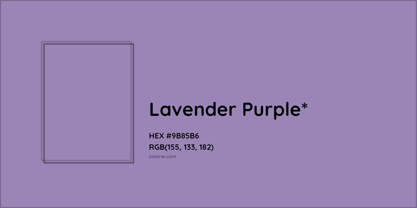 HEX #9B85B6 Color Name, Color Code, Palettes, Similar Paints, Images