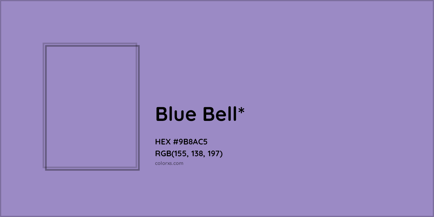 HEX #9B8AC5 Color Name, Color Code, Palettes, Similar Paints, Images