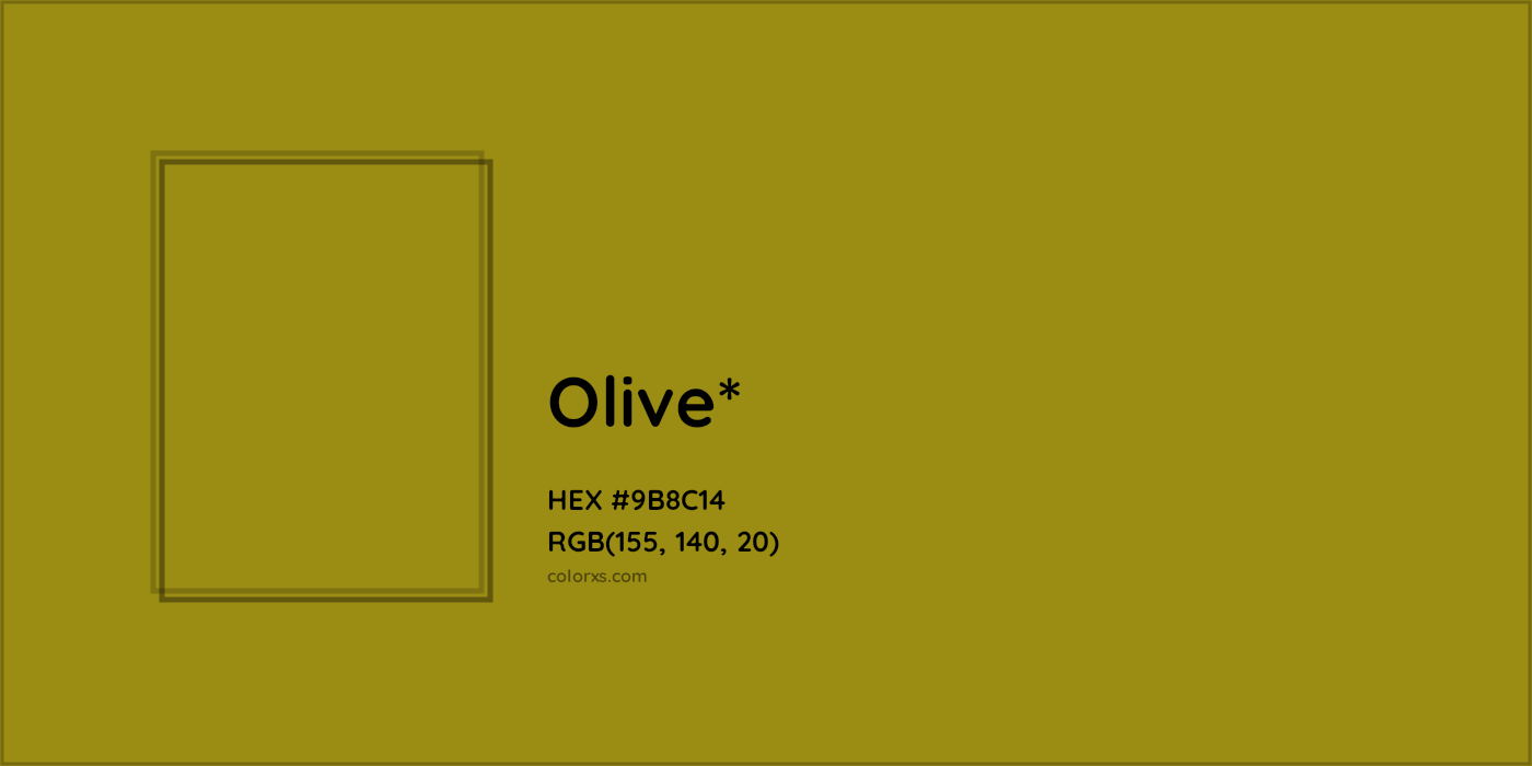 HEX #9B8C14 Color Name, Color Code, Palettes, Similar Paints, Images