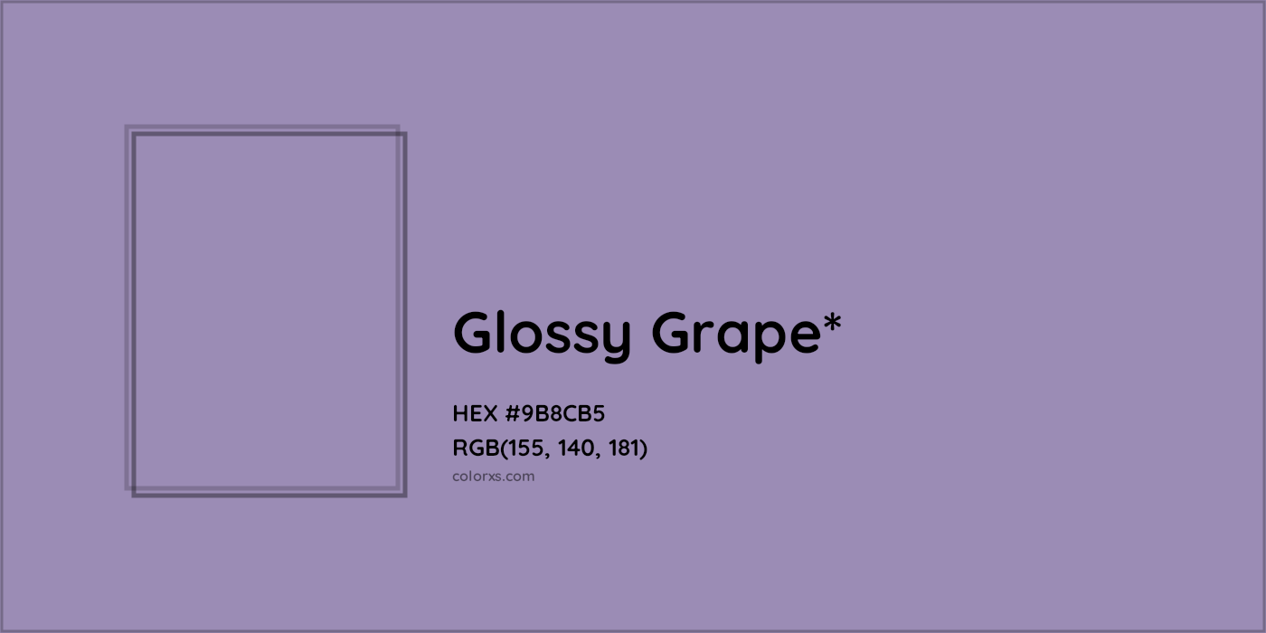 HEX #9B8CB5 Color Name, Color Code, Palettes, Similar Paints, Images