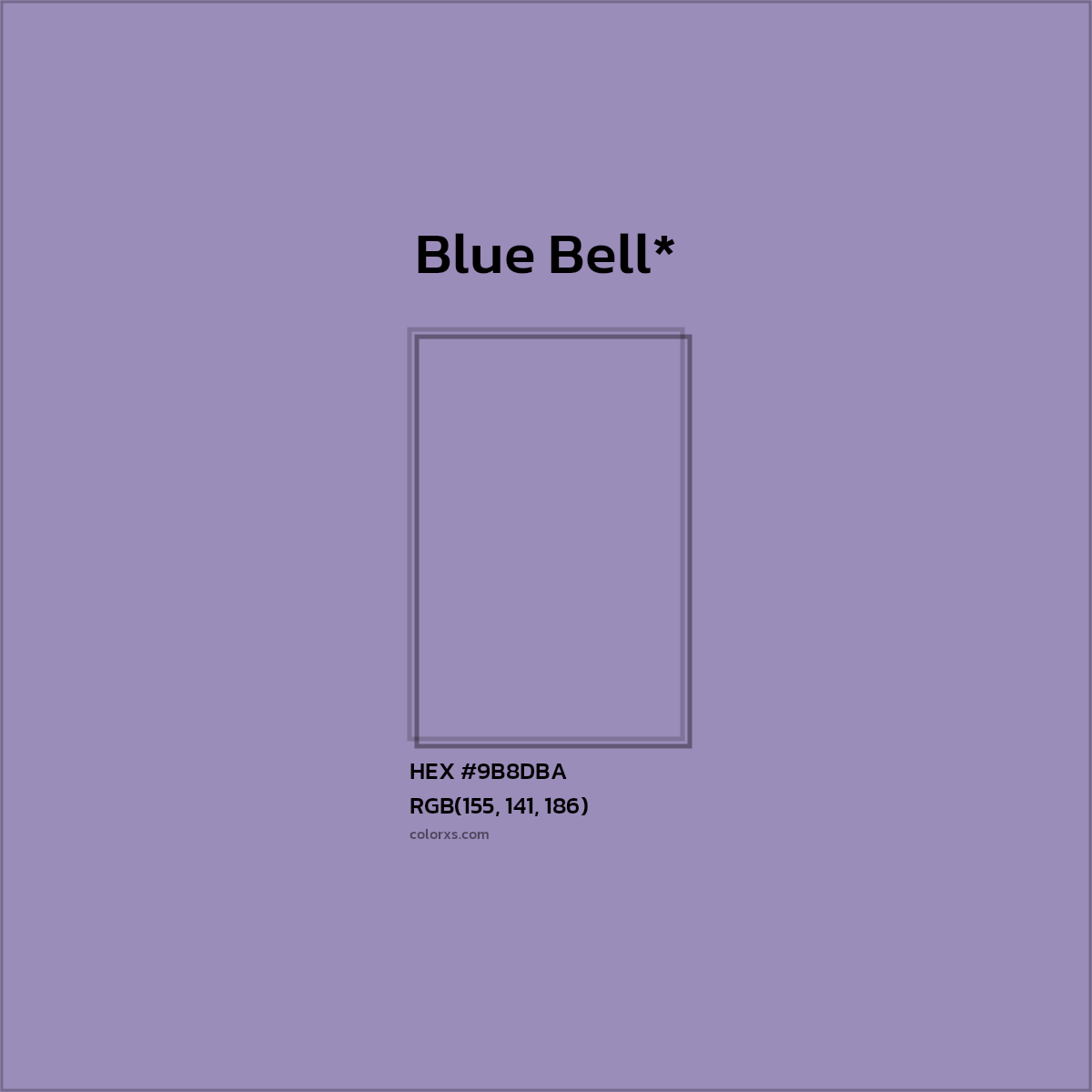 HEX #9B8DBA Color Name, Color Code, Palettes, Similar Paints, Images