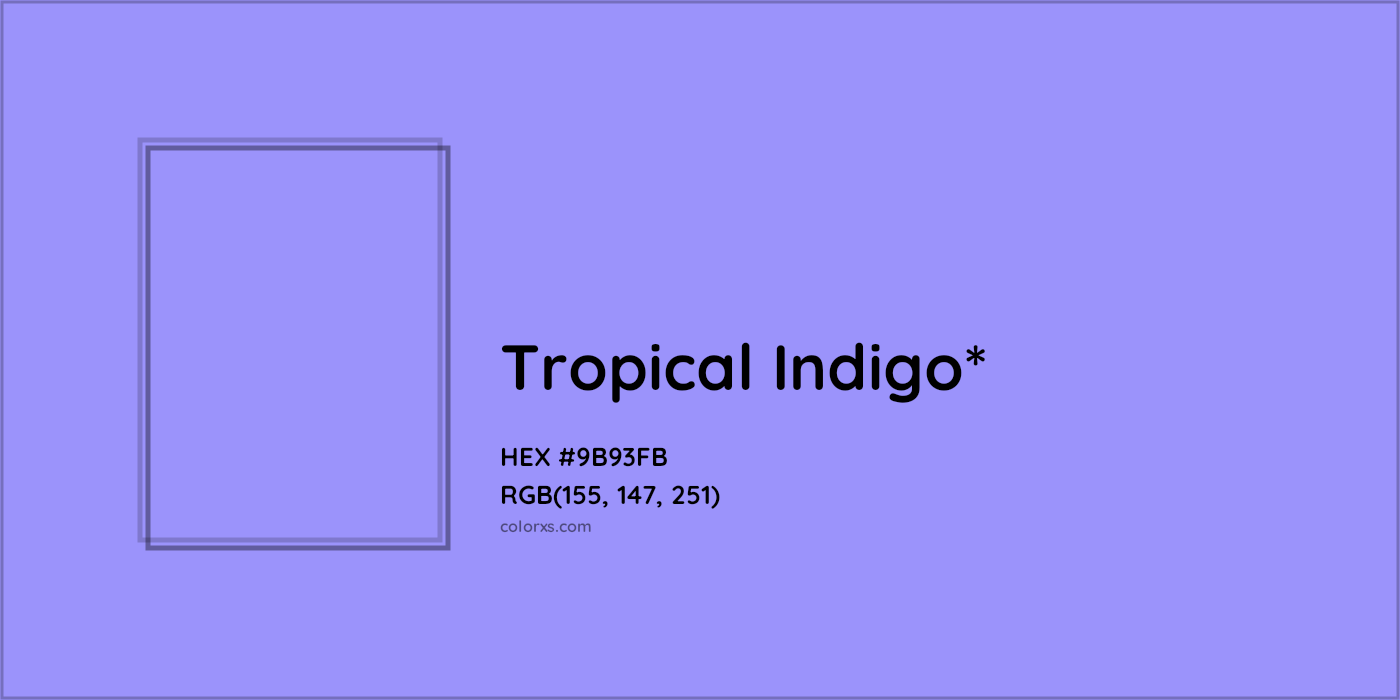HEX #9B93FB Color Name, Color Code, Palettes, Similar Paints, Images