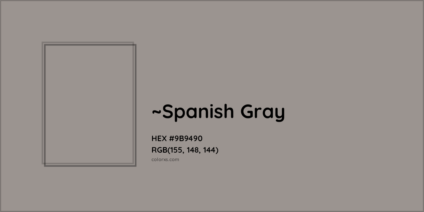 HEX #9B9490 Color Name, Color Code, Palettes, Similar Paints, Images