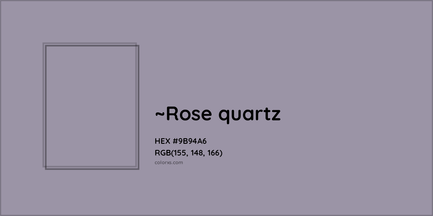 HEX #9B94A6 Color Name, Color Code, Palettes, Similar Paints, Images