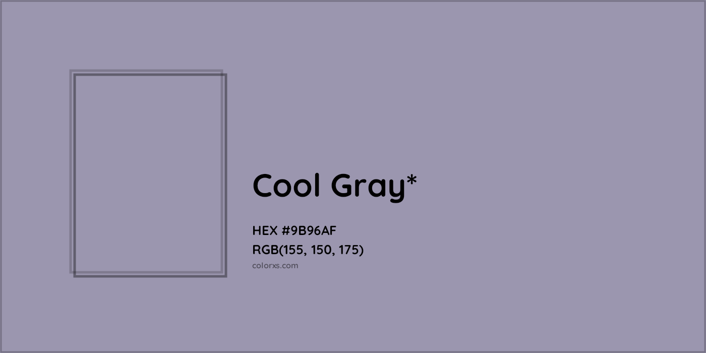 HEX #9B96AF Color Name, Color Code, Palettes, Similar Paints, Images