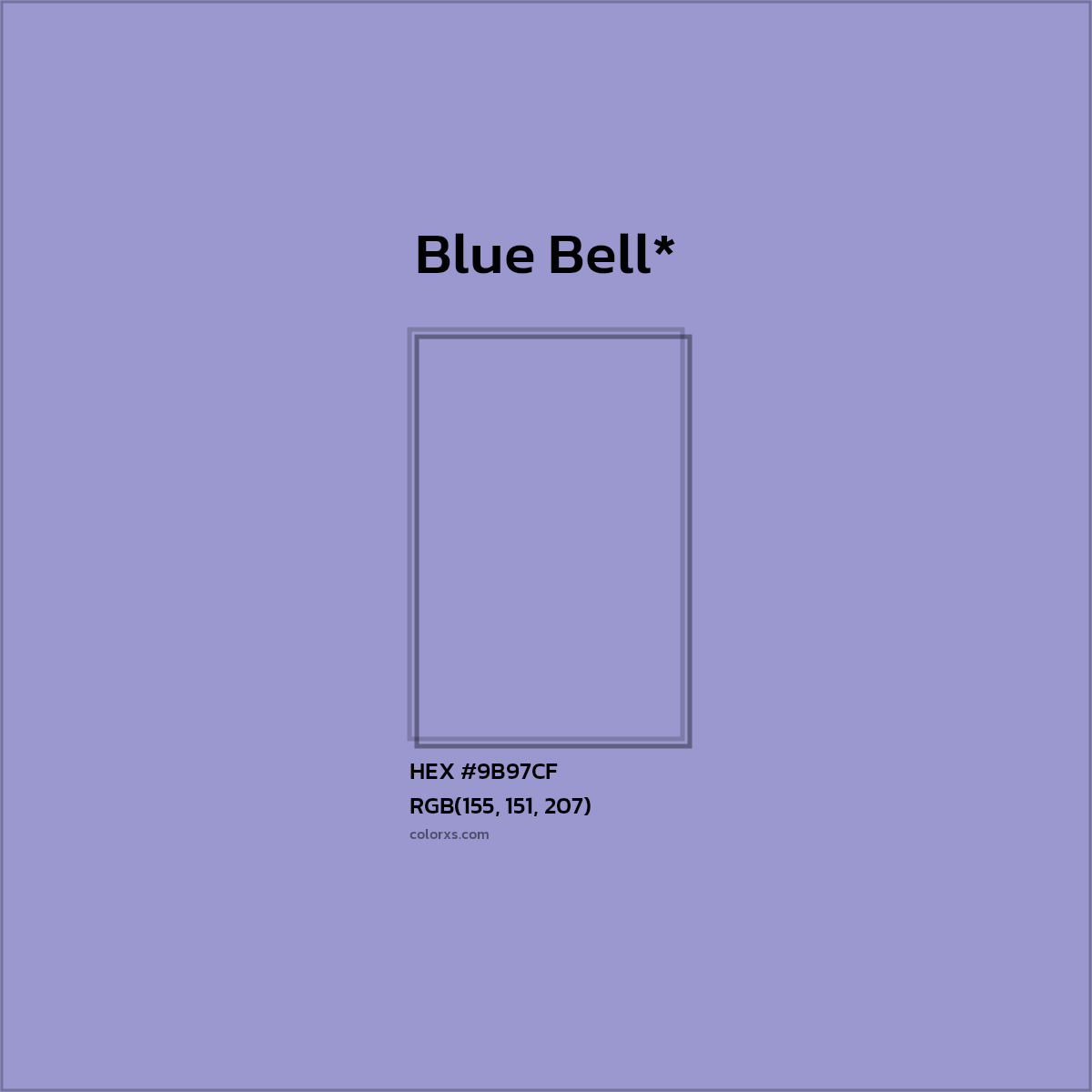 HEX #9B97CF Color Name, Color Code, Palettes, Similar Paints, Images