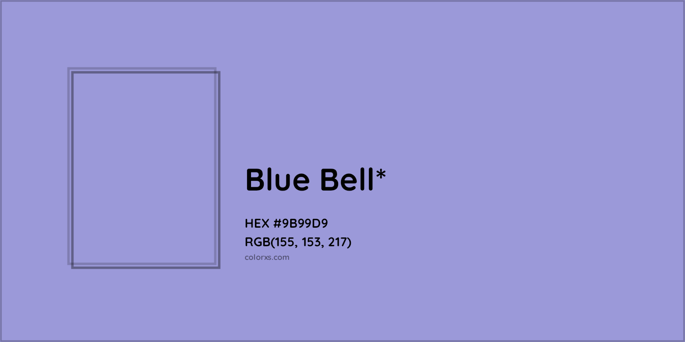 HEX #9B99D9 Color Name, Color Code, Palettes, Similar Paints, Images
