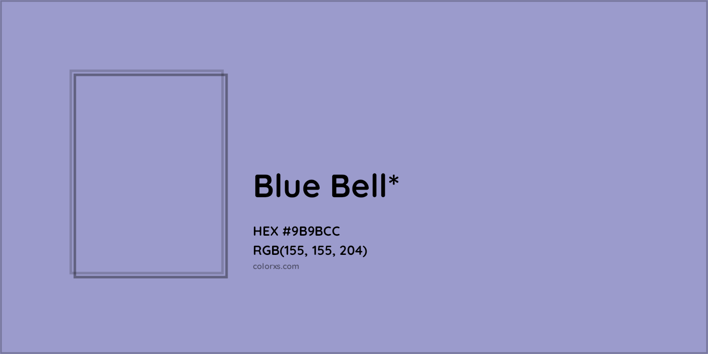 HEX #9B9BCC Color Name, Color Code, Palettes, Similar Paints, Images