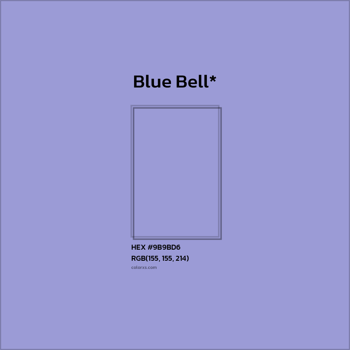 HEX #9B9BD6 Color Name, Color Code, Palettes, Similar Paints, Images