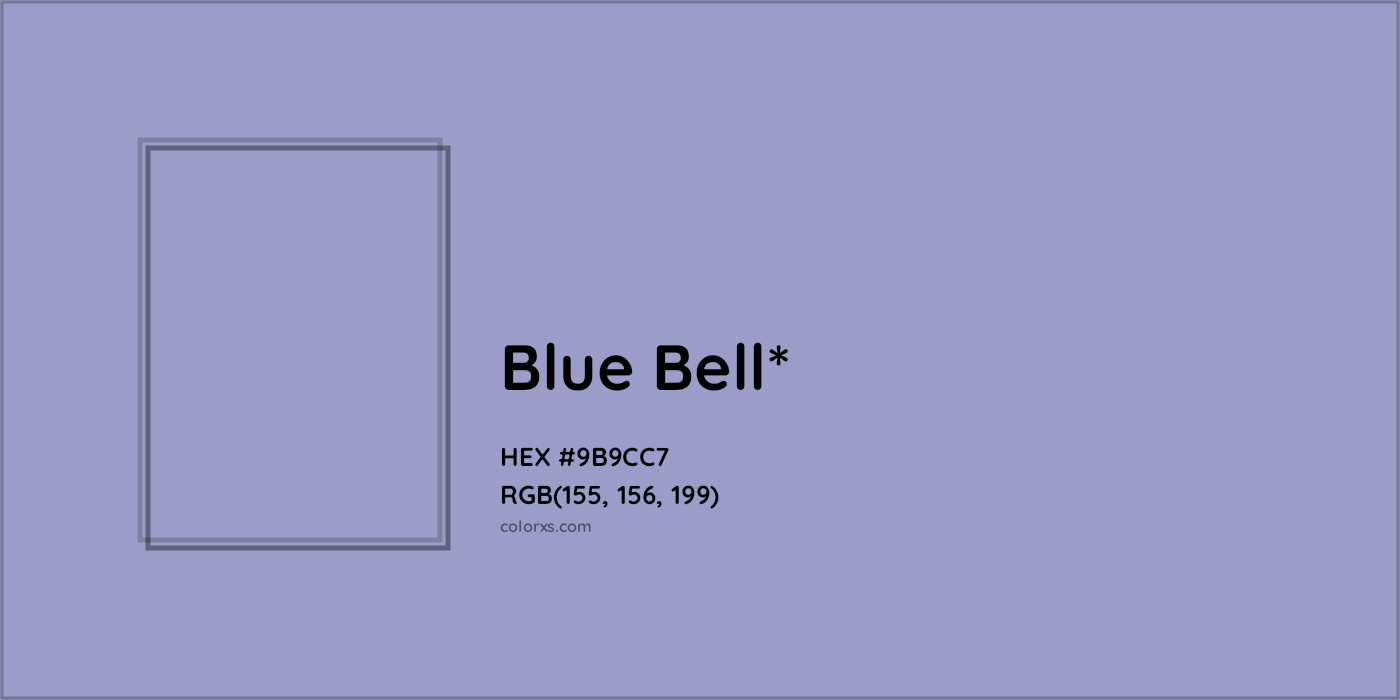 HEX #9B9CC7 Color Name, Color Code, Palettes, Similar Paints, Images