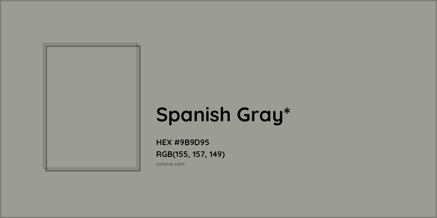 HEX #9B9D95 Color Name, Color Code, Palettes, Similar Paints, Images