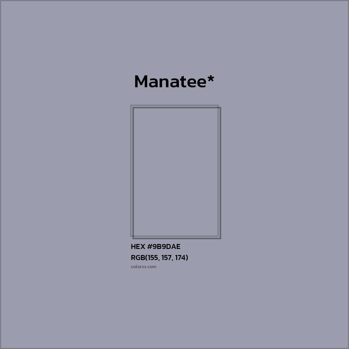 HEX #9B9DAE Color Name, Color Code, Palettes, Similar Paints, Images