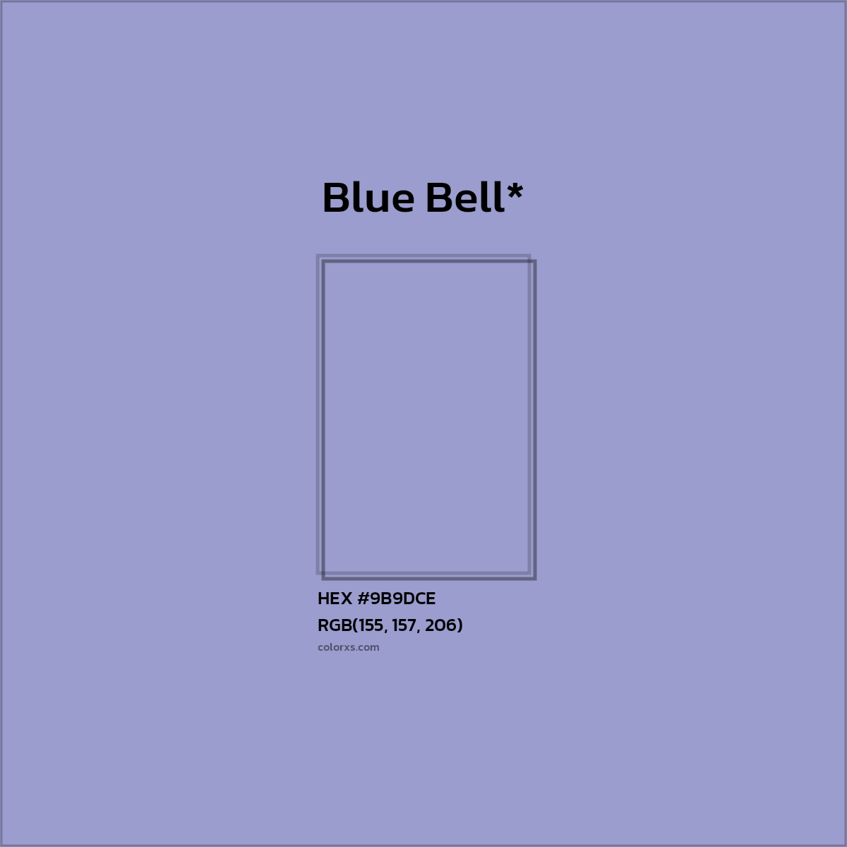 HEX #9B9DCE Color Name, Color Code, Palettes, Similar Paints, Images
