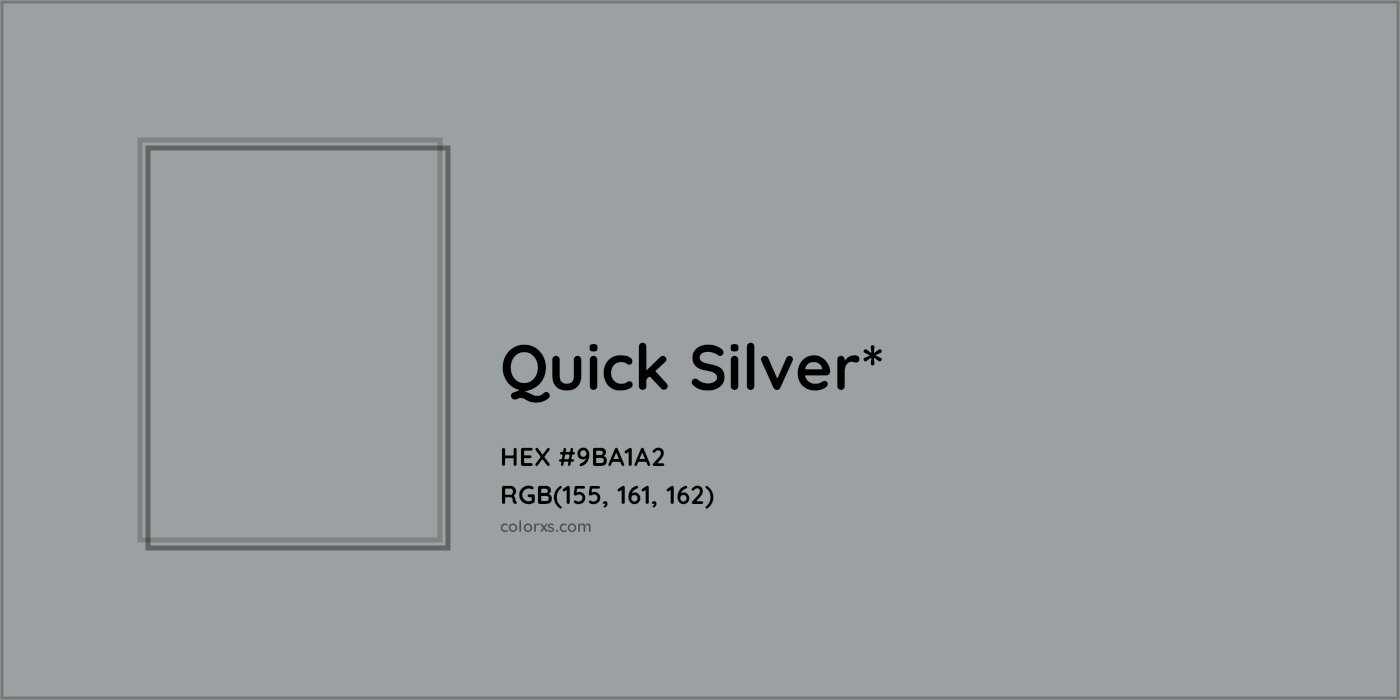 HEX #9BA1A2 Color Name, Color Code, Palettes, Similar Paints, Images