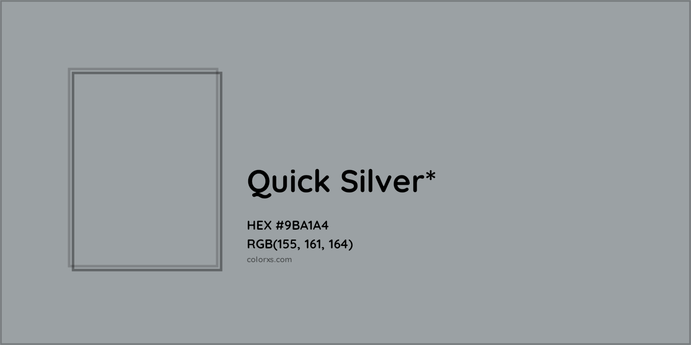 HEX #9BA1A4 Color Name, Color Code, Palettes, Similar Paints, Images