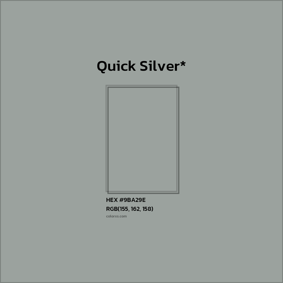 HEX #9BA29E Color Name, Color Code, Palettes, Similar Paints, Images