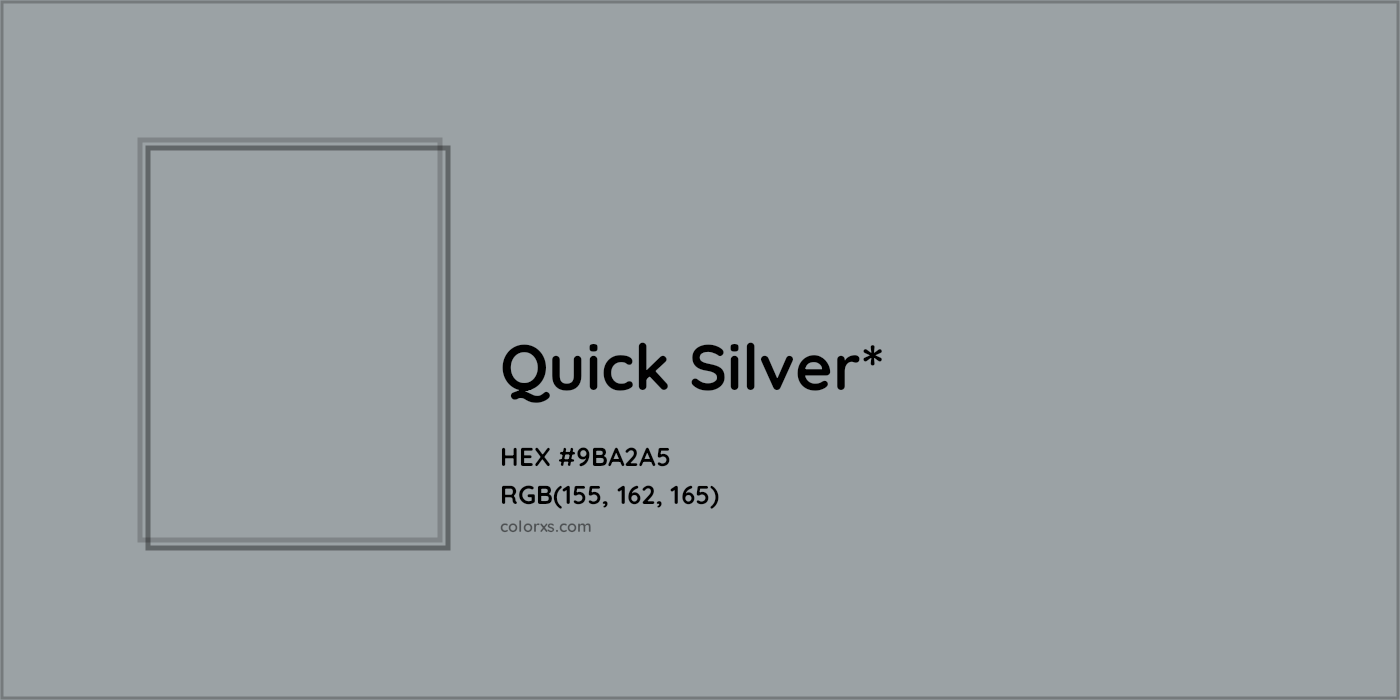 HEX #9BA2A5 Color Name, Color Code, Palettes, Similar Paints, Images