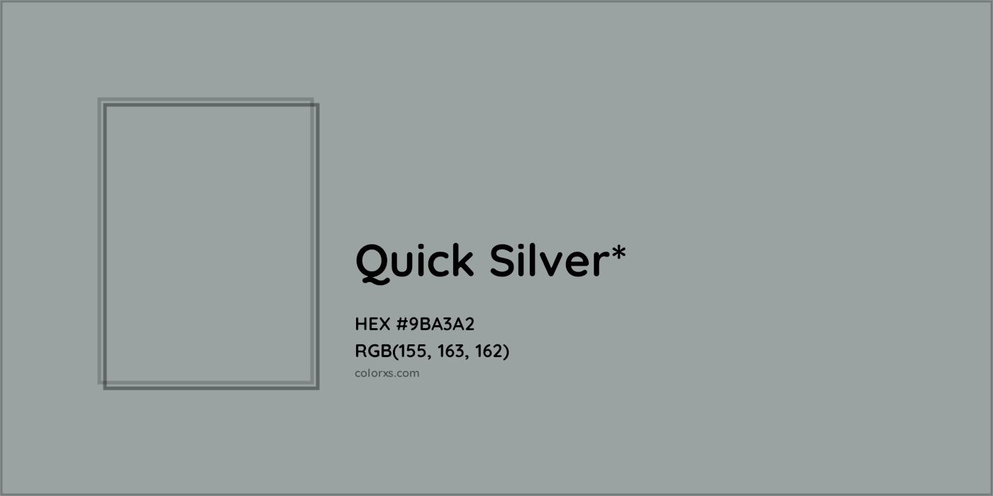 HEX #9BA3A2 Color Name, Color Code, Palettes, Similar Paints, Images
