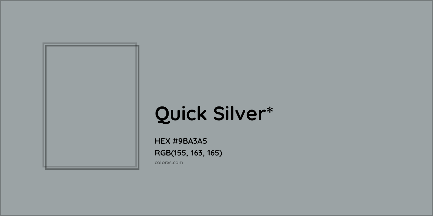 HEX #9BA3A5 Color Name, Color Code, Palettes, Similar Paints, Images