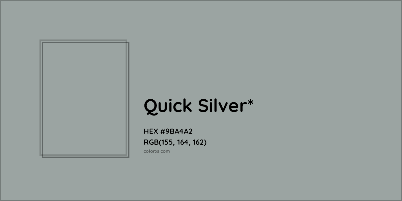 HEX #9BA4A2 Color Name, Color Code, Palettes, Similar Paints, Images