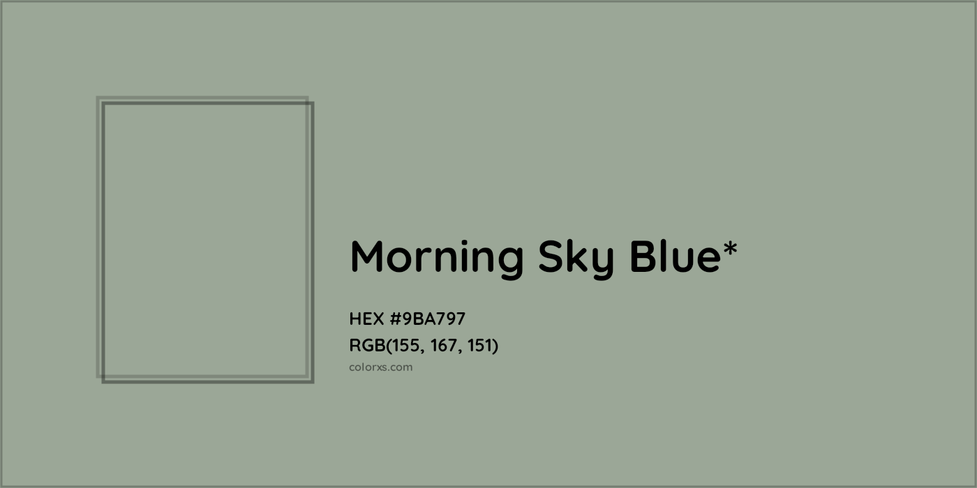HEX #9BA797 Color Name, Color Code, Palettes, Similar Paints, Images