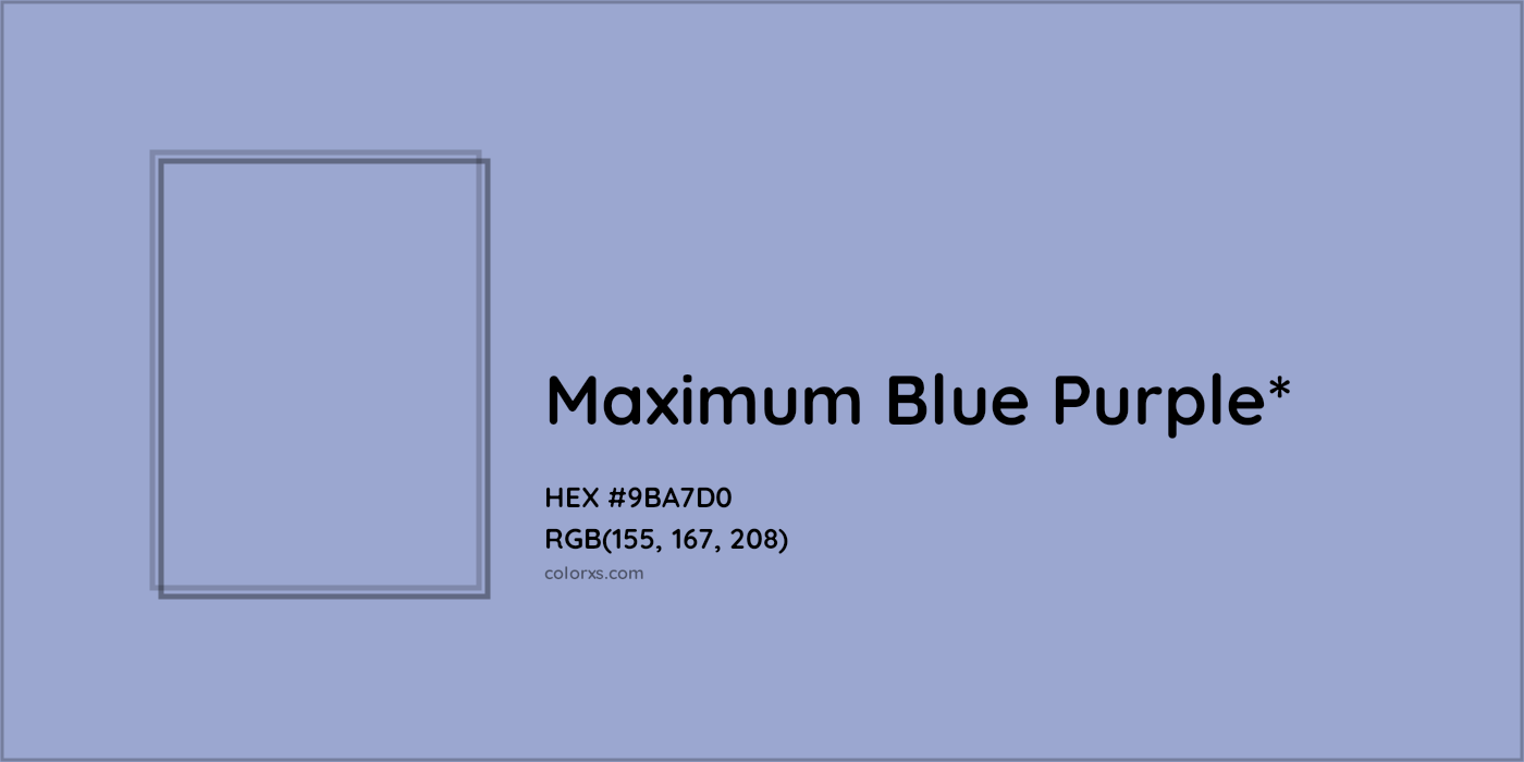 HEX #9BA7D0 Color Name, Color Code, Palettes, Similar Paints, Images
