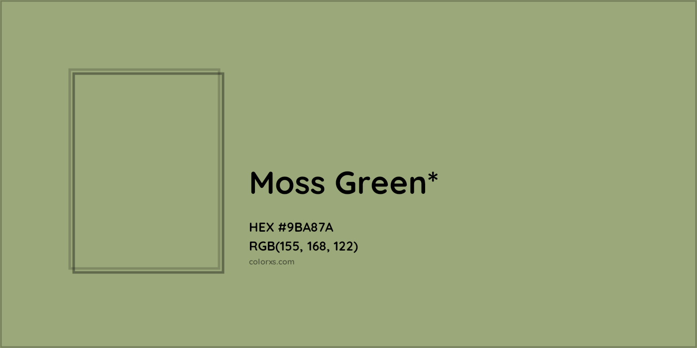HEX #9BA87A Color Name, Color Code, Palettes, Similar Paints, Images