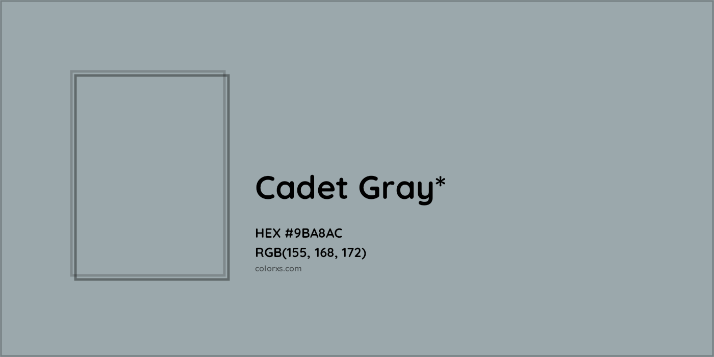 HEX #9BA8AC Color Name, Color Code, Palettes, Similar Paints, Images