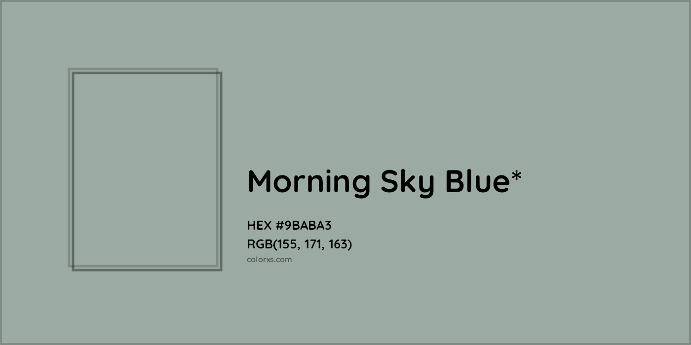 HEX #9BABA3 Color Name, Color Code, Palettes, Similar Paints, Images