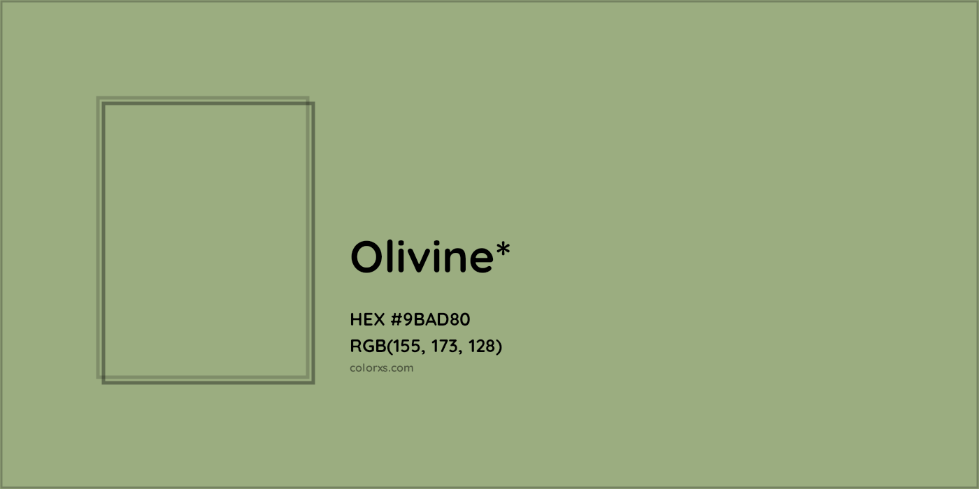 HEX #9BAD80 Color Name, Color Code, Palettes, Similar Paints, Images