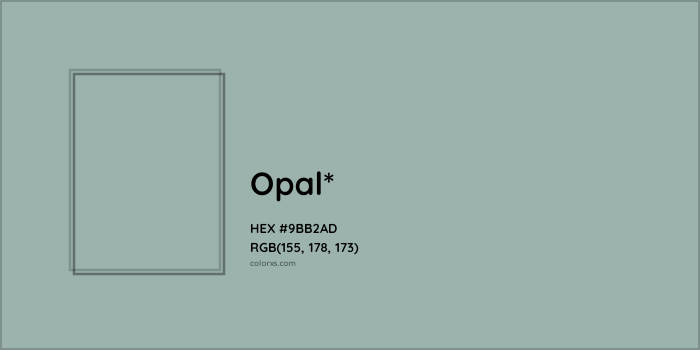 HEX #9BB2AD Color Name, Color Code, Palettes, Similar Paints, Images