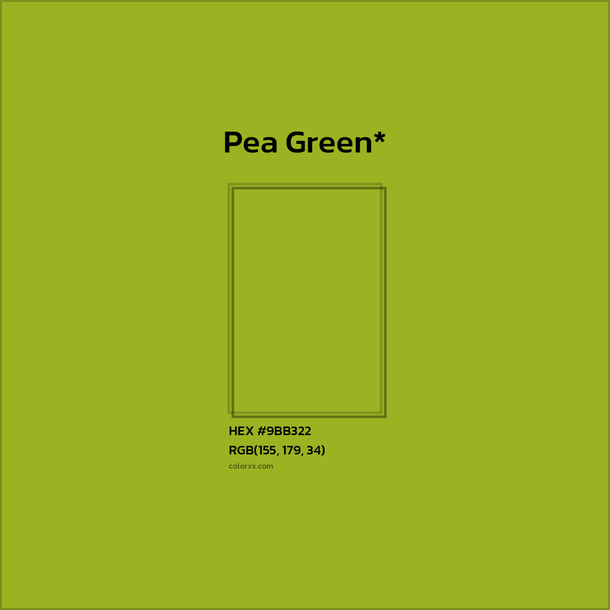 HEX #9BB322 Color Name, Color Code, Palettes, Similar Paints, Images