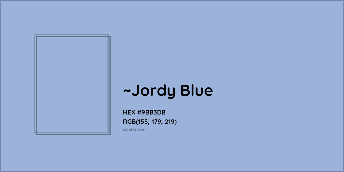 HEX #9BB3DB Color Name, Color Code, Palettes, Similar Paints, Images