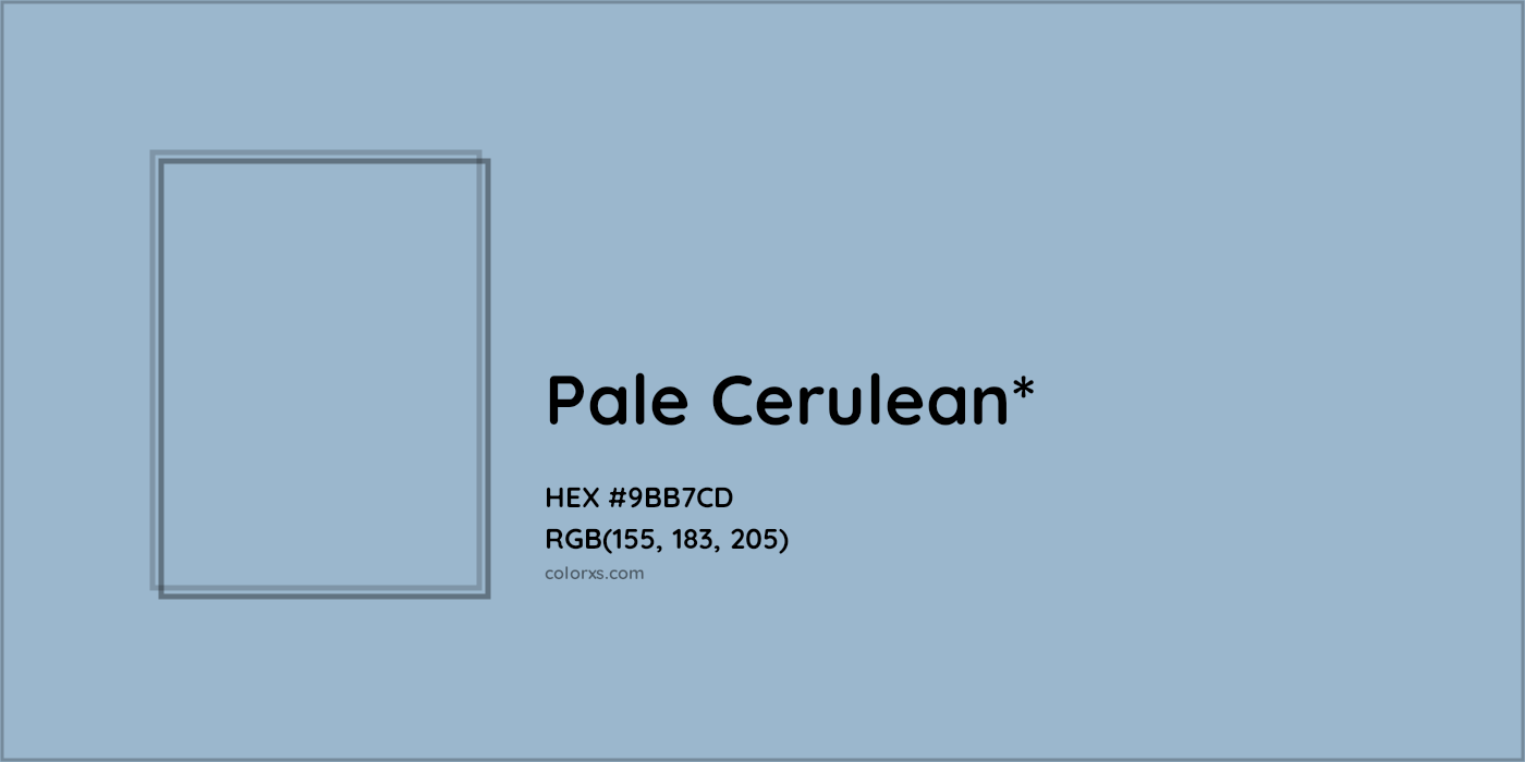HEX #9BB7CD Color Name, Color Code, Palettes, Similar Paints, Images