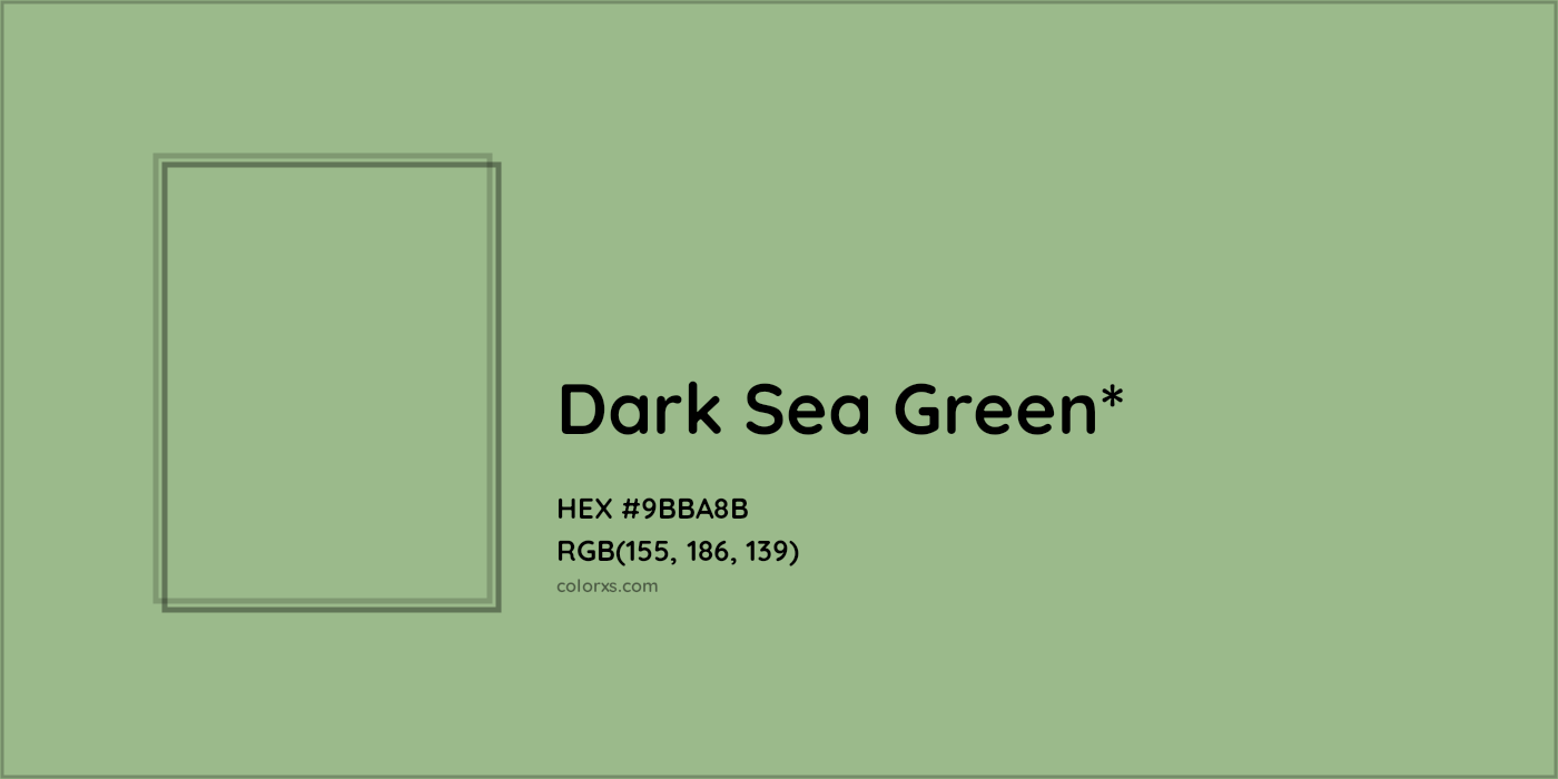 HEX #9BBA8B Color Name, Color Code, Palettes, Similar Paints, Images