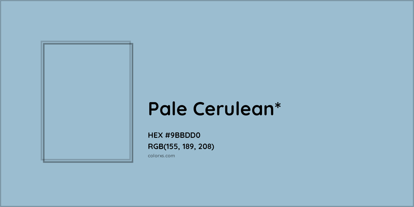 HEX #9BBDD0 Color Name, Color Code, Palettes, Similar Paints, Images